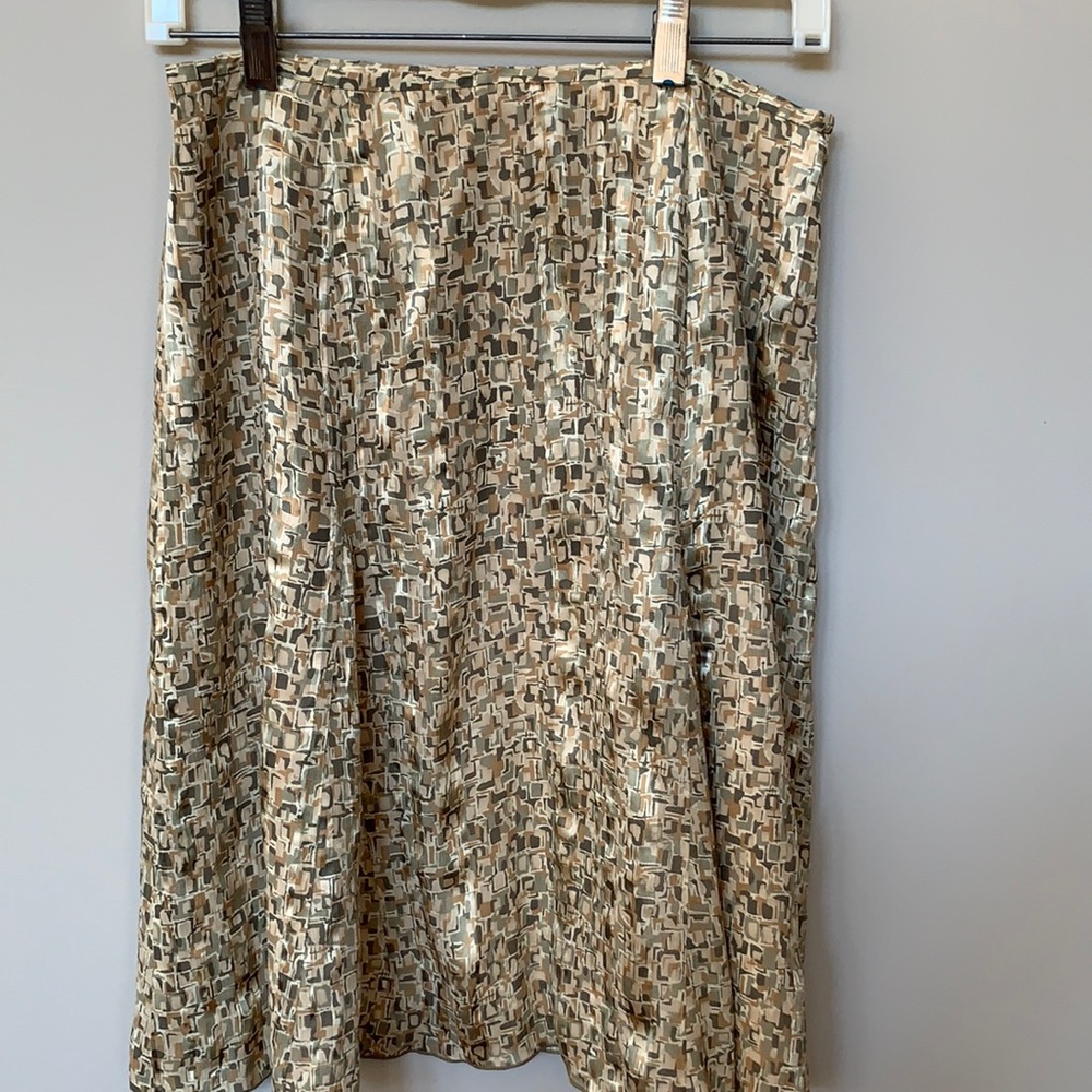 Talbots silk skirt